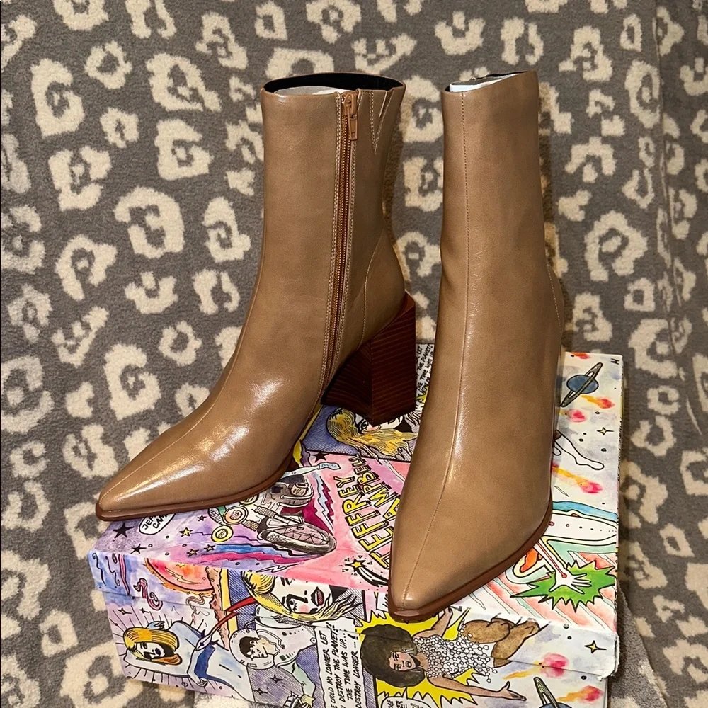 Jeffrey Campbell Sirenna Booties 👢👢 in Natural 😍😍  New & Never Worn 😍😍 - Picture 11 of 17